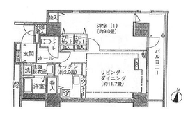 シティコート目黒 4-216 間取り図