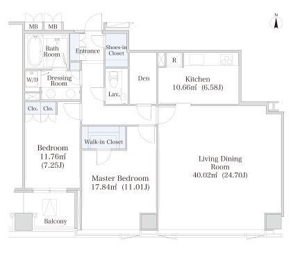 大井町ハイツ 1110 間取り図
