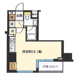 ブリリア日本橋茅場町 2階 間取り図