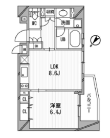 クリオ渋谷ラ・モード 204 間取り図