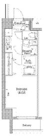 ウィルテラス深川住吉 206 間取り図