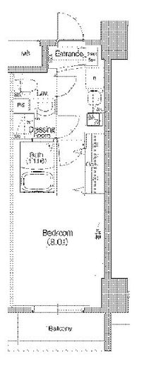 ウィルテラス深川住吉 605 間取り図