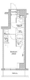 ウィルテラス深川住吉 203 間取り図