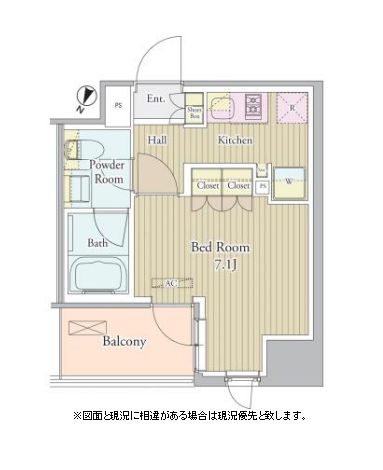 ヴェルデュール高田馬場 1305 間取り図