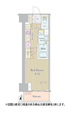 ヴェルデュール高田馬場 205 間取り図