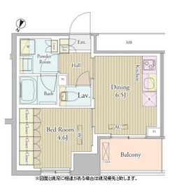 ヴェルデュール高田馬場 208 間取り図