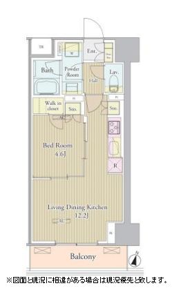 ヴェルデュール高田馬場 204 間取り図