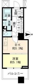 ブリリアタワー東京 5階 間取り図