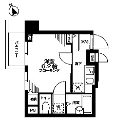 レキシントン・スクエア曙橋 905 間取り図