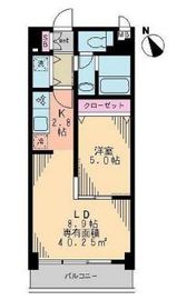 リヴェール三軒茶屋 302 間取り図