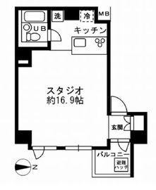 NTPRレジデンス芝浦 501 間取り図