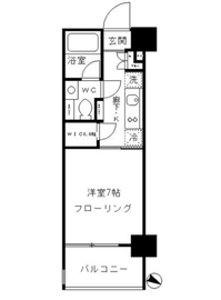 パークリュクス東麻布mono 6階 間取り図