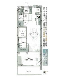 カルムインフォアームズ東京コア 2階 間取り図