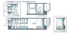 ZOOM芝浦 2階 間取り図