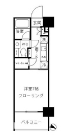 パークリュクス東麻布mono 8階 間取り図