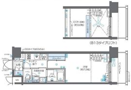ZOOM芝浦 6階 間取り図
