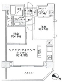 パークリュクス東麻布mono 11階 間取り図