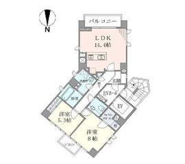 アピス一番町 10階 間取り図