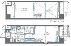 ZOOM芝浦 8階 間取り図