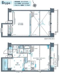 ZOOM芝浦 10階 間取り図