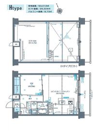 ZOOM芝浦 10階 間取り図