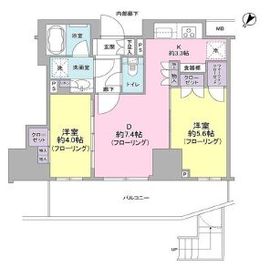 ドレッセ目黒大橋プレヴィ 3階 間取り図