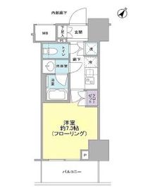 ドレッセ目黒大橋プレヴィ 3階 間取り図