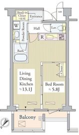 プライムアーバン東中野コート (PRIME URBAN 東中野 COURT) 210 間取り図