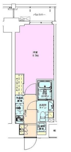 門前仲町レジデンス七番館 1103 間取り図