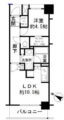 パークリュクス日本橋 8階 間取り図