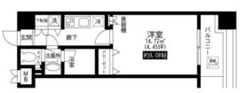 レジディア上野池之端 607 間取り図