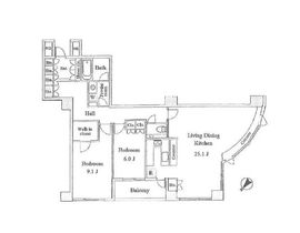 シェルトーレ三番町 11階 間取り図