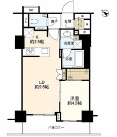 ルフォン不動前 6階 間取り図