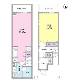 ストーリア等々力 101 間取り図