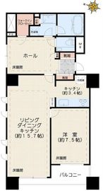 ザ・タワー小石川 11階 間取り図