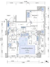 ブランズタワー文京小日向 17階 間取り図