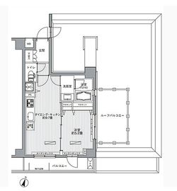 メゾンカルム西新宿 308 間取り図