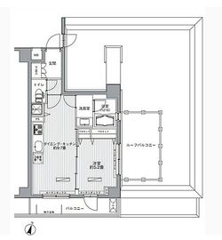 メゾンカルム西新宿 308 間取り図