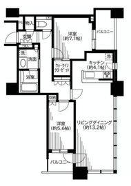 クレストプライムタワー芝 7階 間取り図