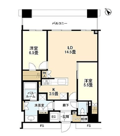 勝どきザ・タワー 42階 間取り図