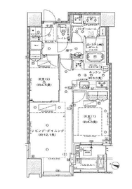 大崎ウエストシティタワーズ ウエスト 20階 間取り図