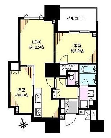 ドゥ・トゥール 38階 間取り図