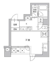 ルーチェ高輪 801 間取り図