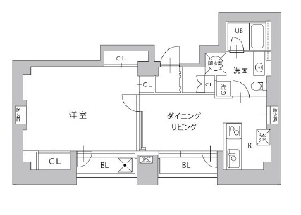 ルーチェ高輪 901 間取り図