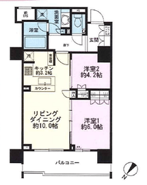 ザ・パークハウス日本橋浜町 8階 間取り図