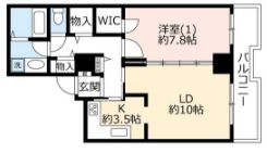 トルナーレ日本橋浜町 34階 間取り図