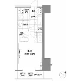 パークハビオ渋谷 209 間取り図