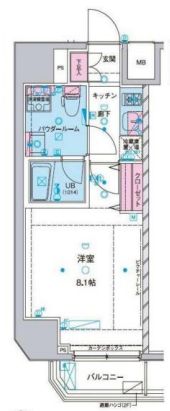 ジェノヴィア東大前グリーンヴェール 9階 間取り図
