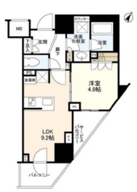 ドレッセ目黒大橋プレヴィ 9階 間取り図