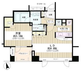 アクシルコート銀座イースト 3階 間取り図